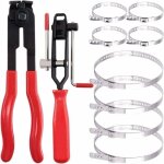 Pince pour collier de serrage, 2 pinces pinces collier cardan et pince colliers bandes � sertir avec ...