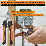 Pince coupante pour cbles, pince  dnuder pour cbles, pince coupante pour lectricien, outil manuel ...