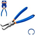 Pince courb�e wadfow pour bagues de retenue internes