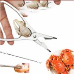 Pinces de crabe pince � crevettes en alliage de zinc manger des outils de crabe outils de fruits de mer ...