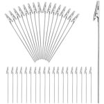 [jamais utilis]pinces crocodile en fil mtallique, 50 pices 15cm porte - clip photo clip mmo pinces ...