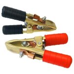 Pinces ( + et - ) de demarrage laiton 400 amperes - lot 2 pinces