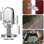 Pinces pour escalier en verre, 2 pi�ces 6 - 8 mm, pinces en acier inoxydable 304, pinces pour garde - ...