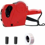 Pince � �tiqueter, �tiqueteuse portative, pistolet �tiqueteuse 1 ligne / 8 caract�res, jeu d'�tiquettes ...