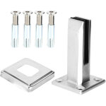 Pince de fixation pour garde - corps en verre, accessoires pour piscine et balcon en acier inoxydable ...
