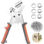 Pince  ?illets avec 100 pices ( intrieur 10 mm) ?illets en mtal, ensemble professionnel de perforateur ...