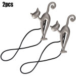 Pince magn�tique en forme de chat pour rideaux - accessoires de d�coration