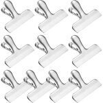 Pinces m�talliques, pinces � dessin en acier inoxydable, pinces � reliure pour aliments, papier, bureau, ...