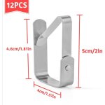 Pinces � nappe en acier inoxydable, 12 pi�ces, r�glables, antid�rapantes, pour jardin, cuisine, maison, ...