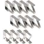 Pince nappe exterieur, pince nappe de table, 12 pinces � nappe en acier inoxydable, nappe clips anti ...