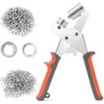 Pince à oeillets professionnelle, pince à ?illets multifonction, avec 100 oeillets (Ø intérieur 10mm), ... Pince à oeillets professionnelle, pince à ?illets multifonction, avec 100 oeillets (Ø intérieur 10mm), ...