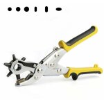 Pince perforatrice cuir, avec base en cuivre, pince poin�onneuse revolver, pour ceinture, tissu, cuir, ...