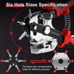 Pince perforatrice cuir, pince trou ceinture cuir pince � perforer le cuir, emporte piece cuir, troueuse ...