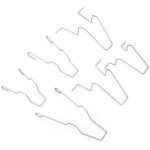 Pinces � ressort de retenue d'ampoule, pince � ressort de lampe frontale en acier de 6 pi�ces pour h1 ...