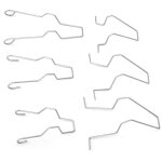 Pince � ressort de retenue de phare, 6pcs acier phare phare dip faisceau de phare ampoule retenue ressort ...