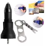 Pince � riveter �lectrique pour perceuse sans fil �lectrique riveteuse riveteuse adaptateur pistolet ...