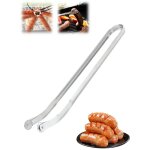 Pince rotative pour saucisses de barbecue, ustensiles de cuisine � long manche antiadh�sifs en acier ...