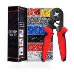 Pince  sertir, 1 200 cosses  sertir isoles, cosse de cble lectrique, outil de sertissage d'embout ...