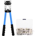 Pince � sertir cosse + 60 cosses kit - awg 10 - 0, 6 / 10 / 16 / 25 / 35 / 50 mm�