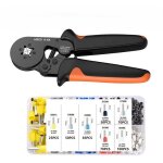 Pince  sertir, pince  sertir cosse electrique 0, 5 - 6 mm avec 7tailles de cosses electriques  sertir, ...