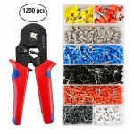 Pince  sertir cosses lectriques avec 1200 bornes cosse isoles  sertir de 0. 25mm  10mm outil de ...