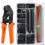 Pince  sertir dupont kit de outils de sertissage avec 1550 pcs dupont mle / femelle connecteur  cliquet ...