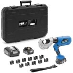 Pince  sertir hydraulique 16  400 mm pressage hexagonal 120 kn caoutchouc plastique acier bleu