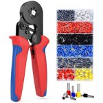 Pince � sertir, kit d'outils de sertissage avec 1200 cosses embouts de c�ble pince � embout r�glable, ...