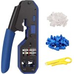 Pince � sertir proster rj45 cat5 cat5e cat6 cat6a rj - 11, 6p / rj - 12, 8p / rj - 45 avec 50 connecteurs ...