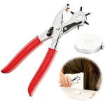 Pince trou ceinture cuir 6 trous, perforatrice rond, trouilloteuse, poinconneuse, perce trou ceinture, ...
