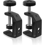 Pince universelle en c avec filetage 1 / 4 et 3 / 8 pour support de bureau, cran lcd, flash, bureaux, ...