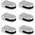 Pince � verre, pince � verre en acier inoxydable, supports de pince � verre r�glables de 6 � 8 mm avec ...