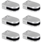 Pince � verre, pince � verre en acier inoxydable, supports de pince � verre r�glables de 6 � 8 mm avec ...