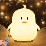 Pingouin lampe veilleuse pour enfant veilleuse pour b�b� avec changement de couleur & dimmable portable ...