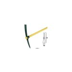 Pioche de terrassier 2 kg - manche bois certifi pefc 100% - leborgne