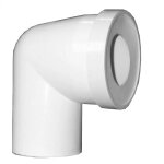 Pipe wc regiplast coud� 90� - diam�tre 85 � 107mm