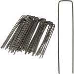 Piquet de fixation, lot de 50 sardines tente, piquet ancrage sol jardin, 2 mm 15 cm long acier, argenté ... Piquet de fixation, lot de 50 sardines tente, piquet ancrage sol jardin, 2 mm 15 cm long acier, argenté ...