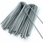 Piquet de fixation, 50pcs piquets de jardin en forme de u, piquets de fixation en acier galvanis� acier ...