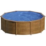 Gre - piscine acier aspect bois sicilia ronde 4, 80 x 1, 22 m - gré Gre - piscine acier aspect bois sicilia ronde 4, 80 x 1, 22 m - gré