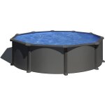 Piscine acier gré ronde antracita Ø 480 x 132 cm - filtre à sable Piscine acier gré ronde antracita Ø 480 x 132 cm - filtre à sable