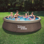 Piscine autoportante imitation rotin summer waves 366x76 cm - talla