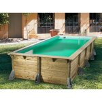 Ubbink - piscine bois azura rectangulaire 350x505x126cm liner beige Ubbink - piscine bois azura rectangulaire 350x505x126cm liner beige