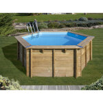 Piscine bois vanille 2 � 4, 00 x 1, 19 m - gr�