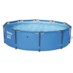 Bestway ? piscine tubulaire ronde 305 x 76 cm ? capacit� 4678 litres ? cadre m�tal plastifi� ? agencement ...