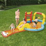 Piscine de jeu gonflable enfants jeu d'eau basket toboggan bestway 53068