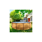 M&s - piscine hors - sol acier aspect bois diamètre 3, 95m - osmose M&s - piscine hors - sol acier aspect bois diamètre 3, 95m - osmose