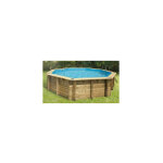 Ubbink - piscine bois ocea octogonale �580x130cm liner bleu