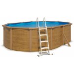 Trigano - piscine hors - sol acier 5, 15 x 4, 60 m aspect bois - canyon