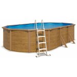 Trigano - piscine hors - sol acier 6, 35 x 4, 60 m aspect bois - canyon