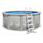 Piscine hors sol acier et rsine ronde  3, 65 x 1, 32 m gris dgrad liberty